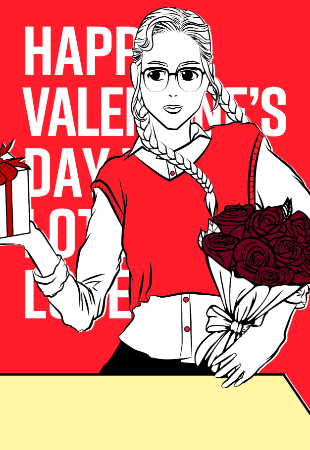 Valentine's day greeting card